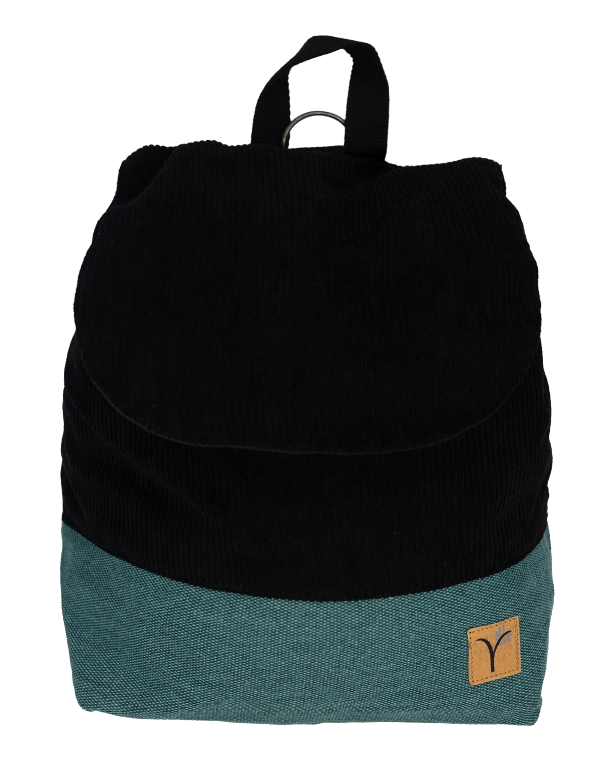 4in1 Tasche Jona - Cord Schwarz / Petrol