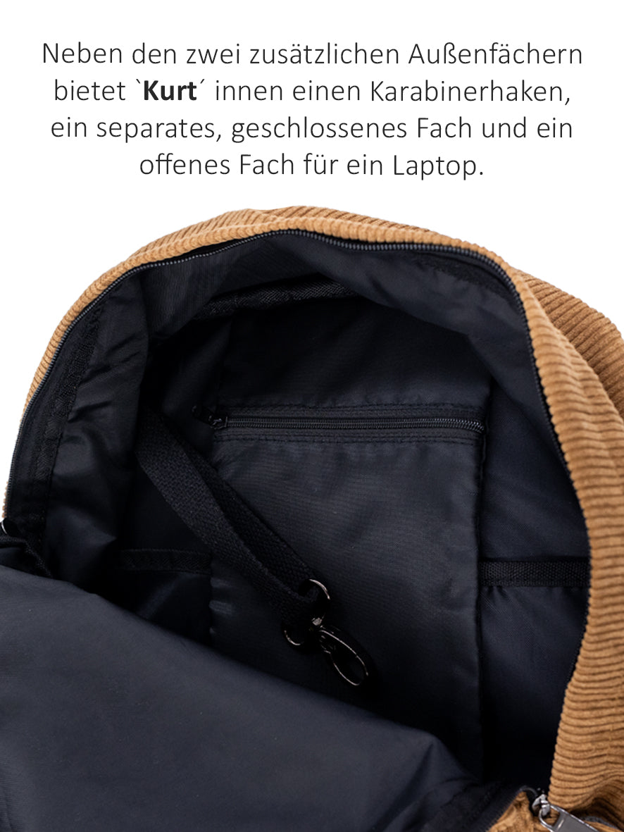 4in1 Tasche Kurt - Braun / Grau